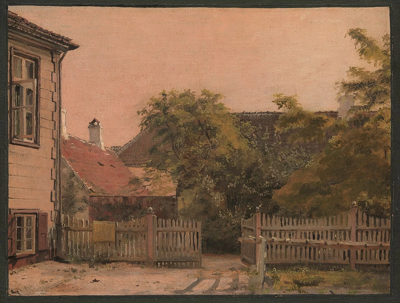 Christen Købke - Un angolo della casa del padre dell'artista, Statens Museum for Kuns, Copenaghen